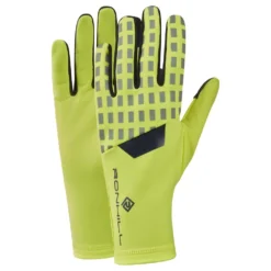 RONHILL Afterhours Running Gloves Fluo Yellow/Charcoal/Reflect