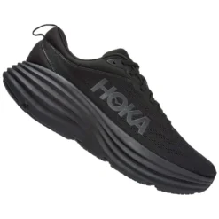 Hoka Bondi 8 Extra Wide 4E Mens Running Shoes Black/Black