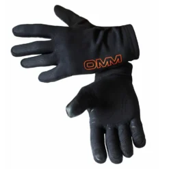 OMM Fusion Windproof Running Gloves Black (with E-Tip For Devices)