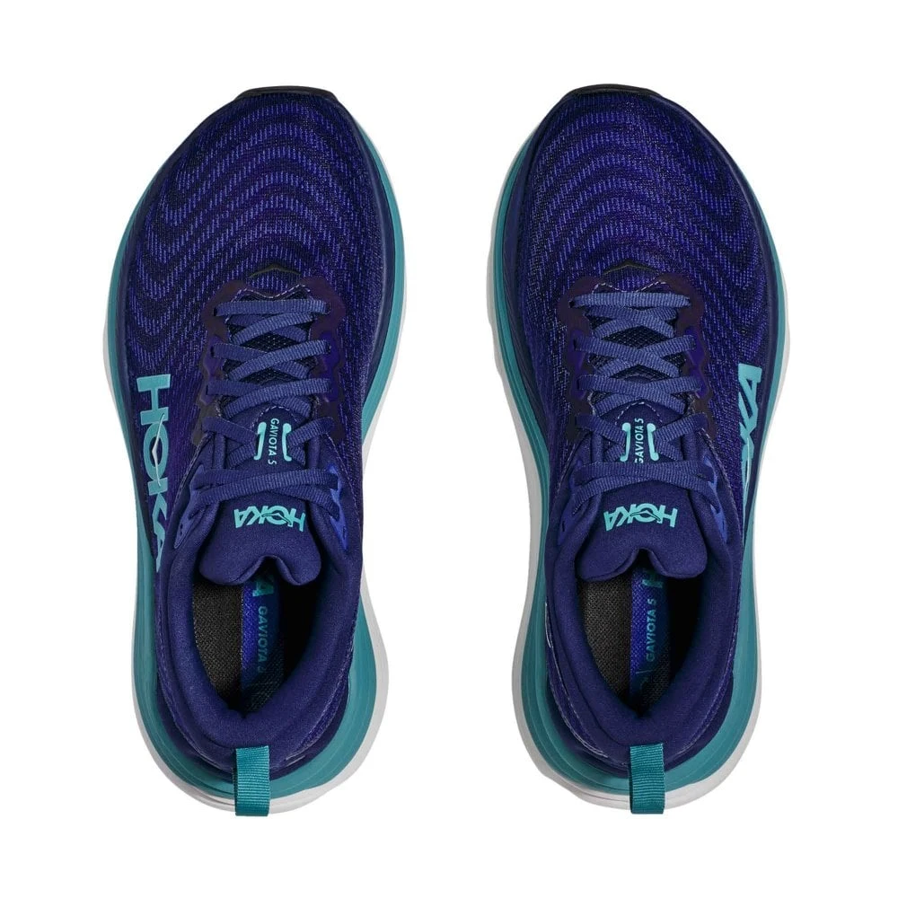 Hoka Gaviota 5 Womens Running Shoes Bellwether Blue/Evening Sky 2 Hoka Gaviota 5 Womens Running Shoes Bellwether Blue/Evening Sky - Image 2
