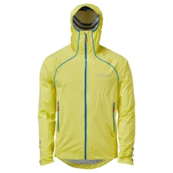 OMM Kamleika Mens Waterproof Running Jacket With Stretch Yellow