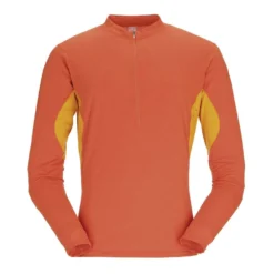 Rab Men's Sonic Ultra Zip Long Sleeve Tee Firecracker/Sunset