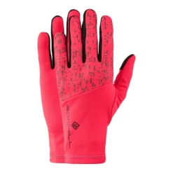 RONHILL Nightrunner Hi-Vis Running Gloves Fluo Hot Pink/Reflect