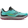 Saucony Peregrine 12 Womens Trail Running Shoes Cool Mint/Acid