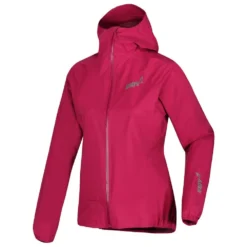 Stormshell Womens Waterproof Running Jacket Full Zip Pink
