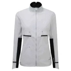 RONHILL Tech Tornado Womens Windproof Running Jacket Bright White/Black